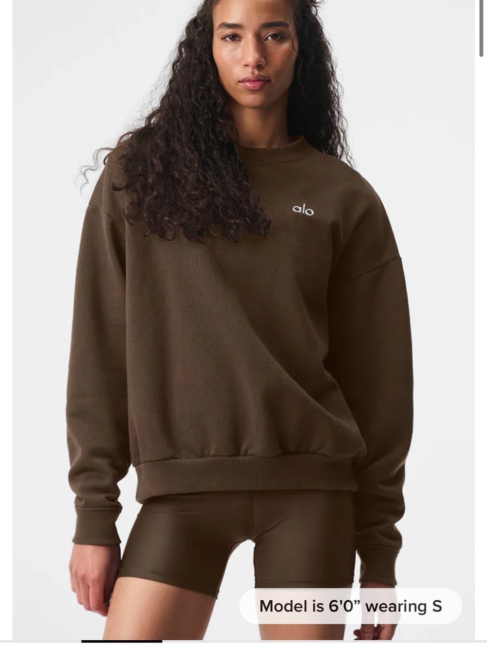 Alo Women's Espesso Crewneck Sweatshirt